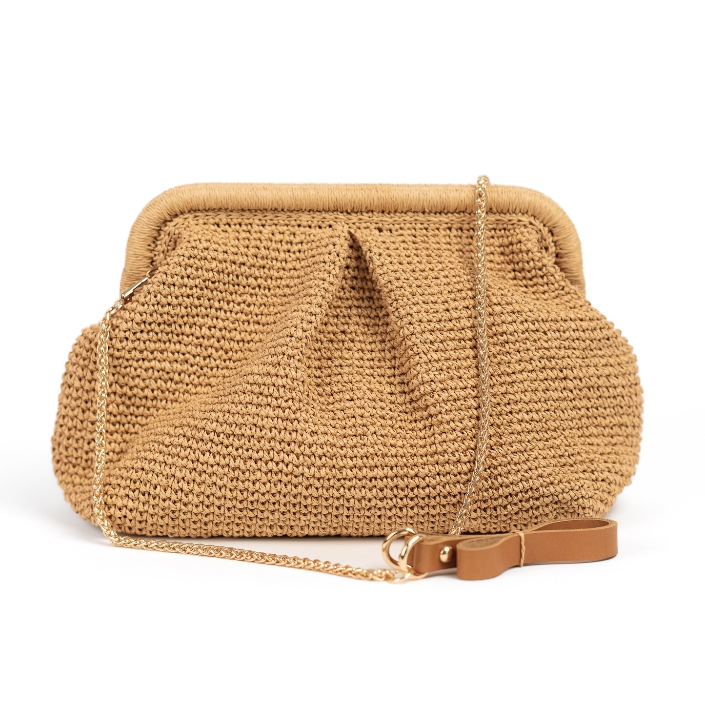 Elegant Straw Crochet Bag